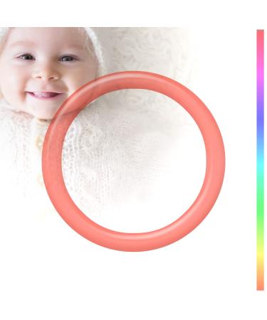 Adapter for pacifier & chain | Silicone O-ring | coral-transparent