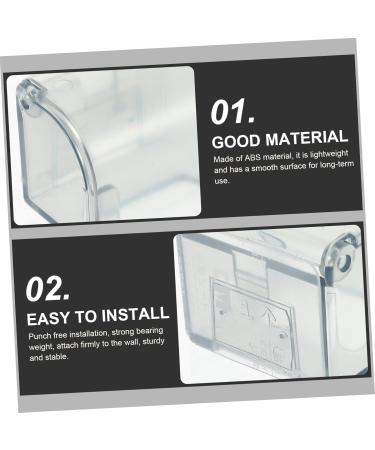 Shop Minkissy 2-Piece Storage Box Set | Organize with Lid & Manual Razor Hangers | Wall-Mounted Razor Hooks & Toothbrush Holder - Buy Online on GoSupps.com