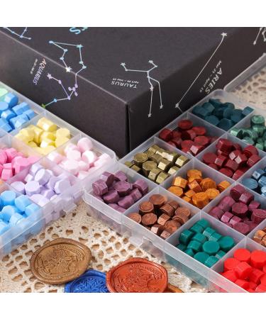 iteryou 1248 Pcs Wax Seal  Sealing Wax for Wax Stamp  Wax Stamp Seal for Wax Stamp  48 Colors Wax Seal Beads wax seal kit 4 - Buy Online on GoSupps.com