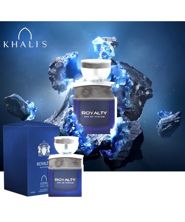 KHALIS ROYALTY for Men an Aromatic Cologne with Nutmeg Ginger Sage Oud Cedar Leather Moss and Patchouli 3.4 Oz - Buy Online on GoSupps.com
