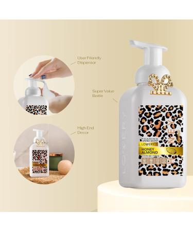 Foaming Hand Soap 17.9 fl oz Moisturizing Hand Soap with Aloe Vera & Essential Oils Alcohol-Free Hand Wash Honey Almond Fragrance Scented Hand Wash for Kitchen or Bathroom Free Swarovski Bracelet - Buy Online on GoSupps.com