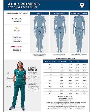 Adar Pro Modern Athletic Scrub Set for Women - V-Neck Top & Yoga Jogger Pants, Black, Size Medium - Buy Online on GoSupps.com