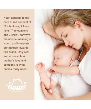 Nouri Glass Baby Bottle 3 oz Purple - Silicone Sleeve for Newborns | Closer to Breastfeeding | Infant Feeding Solution - Buy Online on GoSupps.com