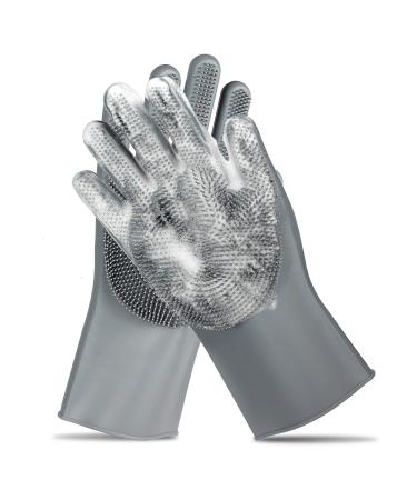 Pet Grooming Gloves - Gentle Dog Bathing Shampoo Brush - Massage Mitt with Enhanced Five Finger Design - Efficient Deshedding Glove for Dogs, Cats, Rabbits and Horses - 1 Pack - Buy Online on GoSupps.com