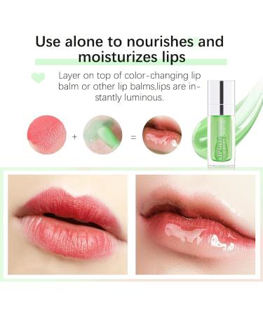 Prreal Tinted Lip Oil - Hydrating Plumping Gloss for Dry Lips (Green) - Buy Online on GoSupps.com