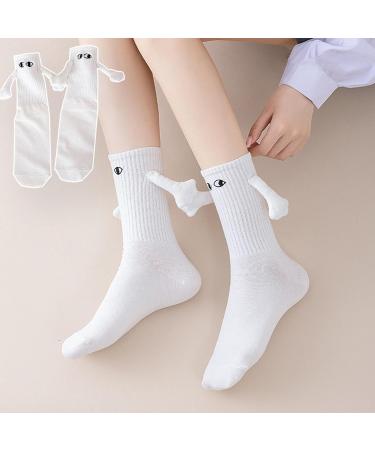 Ayammahic Funny Magnetic Suction Couple Socks - Novelty 3D Doll Design for Women Men | Romantic Holding Hands Sock Set for Couple Gifts - Buy Online on GoSupps.com