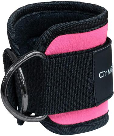 Ankle Straps for Cable Machine - Adjustable Leg Straps for Glute Workouts - Pink Pair - Buy Online on GoSupps.com
