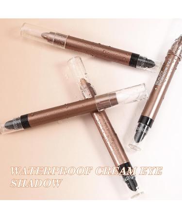 Boobeen Set de crayons ombres paupi res b ton d'ombres paupi res chatoyantes stylo surligneur cr me crayon ombres paupi res r sistant l'eau 2PCS 1 unit (Lot de 2) 02# - Buy Online on GoSupps.com