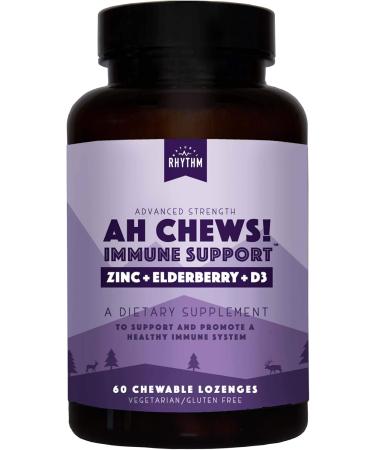 Natural Rhythm Calm and Immune Support - Triple Calm Magnesium (120 Capsules) + Ah Chews! Immune Booster Lozenges (60 Capsules) - Buy Online on GoSupps.com