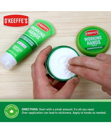 O'Keeffe's Working Hands Hand Cream 6.8 oz Jar (2 Pack) - Moisturizing Formula for Dry Cracked Skin - Buy Online on GoSupps.com