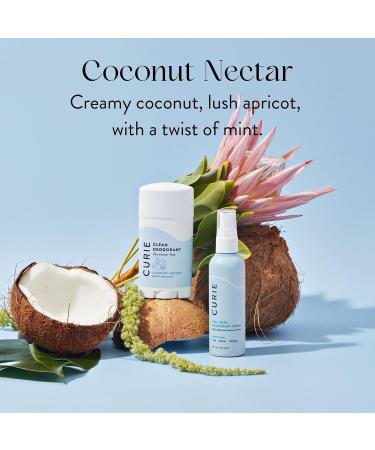 Curie Aluminum Free Deodorant - Coconut Nectar + Orange Neroli Stick - Natural Deodorant Paraben Free Cruelty Free Non-Toxic - Buy Online on GoSupps.com