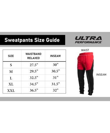 Men's Ultra Performance 3 Pack Fleece Active Tech Joggers with Zipper Pockets - Black/Charcoal/Heather Grey (Large) - Buy Online on GoSupps.com