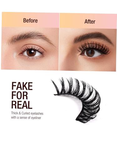 50 Pairs Fluffy Spiky False Eyelashes - Natural Makeup Tools for Women | Realistic Wispy Bulk Extensions - Buy Online on GoSupps.com