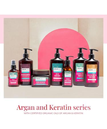 ARGANICARE | Shampoo 400 ML + Conditioner 400 ML + Keratin Serum 100 ML | Intensely Regenerates Hair | Prevents & Treats Split Ends | Soft & Shiny Hair - Buy Online on GoSupps.com