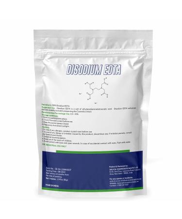 Disodium EDTA Pure Cosmetic Grade - 85g White Crystalline Powder for DIY Body Soaps Hair Care & Face Wash - Buy Online on GoSupps.com