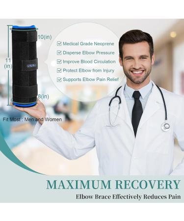 Elbow Brace for Pain Relief - Comfortable Support for Ulnar Nerve Entrapment Tendonitis Arthritis & Cubital Tunnel - Ideal for Sleeping & Sports - Buy Online on GoSupps.com