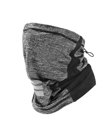 UV STYLISH multifunctional scarf scarves for men tube scarf bandana face mask women grey