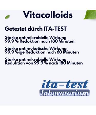  Vitacolloids Non-ionic colloidal nano silver Ag 50 ppm 300 ml Certified natural High concentration smaller particles greater efficiency. - Buy Online on GoSupps.com