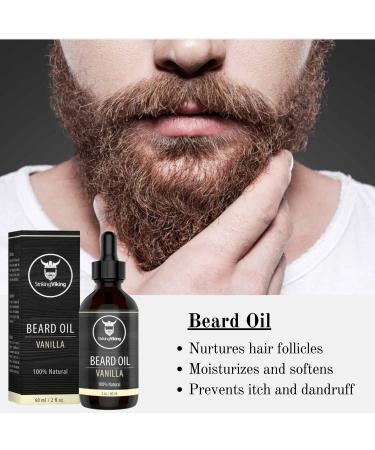 Striking Viking Vanilla Beard Oil - 100% Natural Beard Conditioner - 2 oz - Buy Online on GoSupps.com