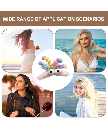 Hair Clips - Non-Slip Cartoon Plush Hair Claw Women Girls Soft Hair Barrettes for Stage Show Parties Cenrf Pink - Buy Online on GoSupps.com