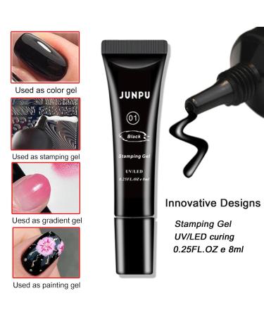 Professional Gel Nail Stamping Kit - Star Moon Plates French Tip Stamp & Nail Art Tools for Stunning Manicures - Buy Online on GoSupps.com