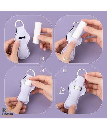RP Remarkable Power 10 Pack Sublimation Chapstick Holder Keychain - Lip Balm Holder Set - Buy Online on GoSupps.com