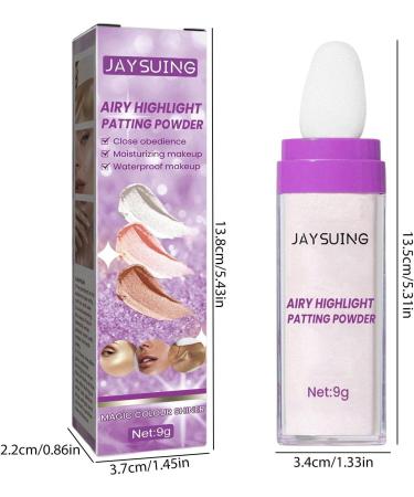 Highlight Patting Powder Highlighter Powder Stick Makeup | Brightening Face Body Hair Makeup Stick Highlight Patting Powder White - Buy Online on GoSupps.com