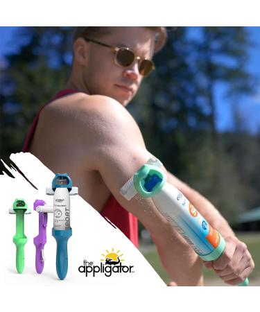 Appligator Back Lotion Applicator - for Sunscreen, Moisturizer, Repellents & More - Blue - Buy Online on GoSupps.com