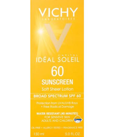Vichy Laboratories Capital Soleil SPF 60 Soft Sheer Sunscreen Lotion - 5 oz - Buy Online on GoSupps.com