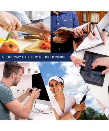 Offtrte Finger Splint 6 PCS 2023 Upgraded 3 Straps Trigger Finger Brace Support for Arthritis Broken Finger Protection Pain Relief Straighten (Multicolor(6 Pcs)) - Buy Online on GoSupps.com