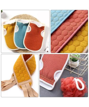 6 Pcs Bath Back-Pulling Towel Set | Long Shower Towels Bath Scrubbers & Washcloths - Premium Bathing Supplies for Ultimate Cleanliness - Buy Online on GoSupps.com