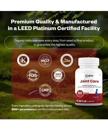 ORIBITE Joint Care Capsules | Glucosamine Chondroitin MSM & Herbal Extracts | Supports Joint Flexibility Mobility & Comfort | Natural Nutraceutical Supplement | 60 Capsules - Buy Online on GoSupps.com