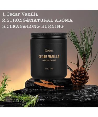 Lavender Jasmine Scented Candles - Aromatherapy Home Decor Candles (Cedar Vanilla) - Shop Internationally - Buy Online on GoSupps.com