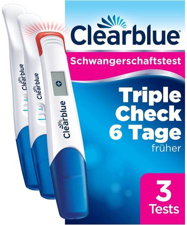 Clearblue pregnancy test Ultra Early test combination pack triple check 3 tests (1 Digital 10MIU/ML 2 visual 10miu/ml) Pregnancy test/early pregnancy test results 6 days earlier 1 digital + 2 visual - Buy Online on GoSupps.com