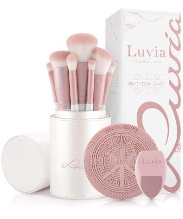 Shop Luvia Vegan Makeup Brush Set & Contouring Palette Bundle | Prime Pro Collection for All Skin Types - Buy Online on GoSupps.com