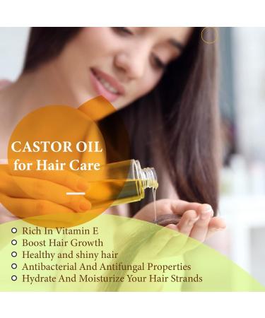 Supremely Cold Pressed Castor Oil Pure & Virgin Grade For Healthy Hair Growth and Skin Eyelashes & Eyebrows 250ml - Buy Online on GoSupps.com