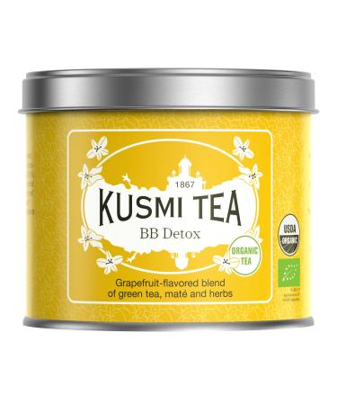 Kusmi Tea - BB Detox Bio - Organic Blend of Green Tea Mat & Grapefruit-flavoured Plants - 100 g of Loose Tea - 40 cups