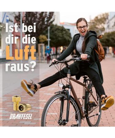 Drahtesel Bicycle Valve Adapter Set - DV SV to Car Valve Pump AV Adapter (3-Pack) | International Shipping - Buy Online on GoSupps.com