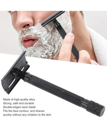 Razor Planer for Men - Dual Edge Beard & Haircut Portable Razor Set with Long Grip & 5 Blades - Ideal for Grooming & Travel - Buy Online on GoSupps.com