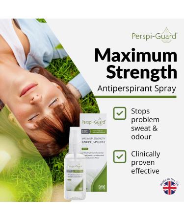 Perspi-Guard Maximum Strength Antiperspirant - Clinically Proven Protection From Problem Sweat And Odour - Made in UK - 30ml - Triple Pack Offer - Buy Online on GoSupps.com