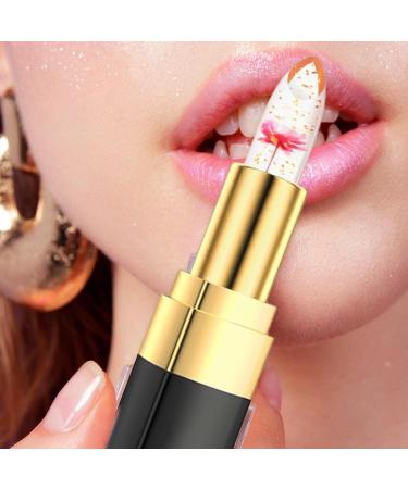  LINGJIONG Jelly lipstick with a flower inside Magic lipstick with color pH temperature color Lingjiong moisturizing nourishing tinted lip balm - Buy Online on GoSupps.com