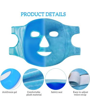 Cooling Mask with Can be used on both sides Reusable Cold Gel Mask for Eyes Face for Women Men Face Mask - Buy Online on GoSupps.com