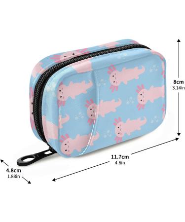 Buy Pfrewn Cute Cartoon Axolotl 7-Day Pill Organizer - Portable Travel Medicine & Vitamin Holder - Buy Online on GoSupps.com