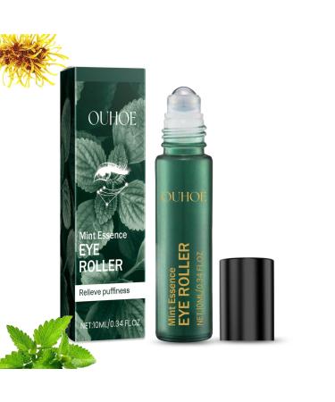 Eye Roller Serum with Mint Essence, Vitamin C and Peptides - Energizing Serum for Dark Circles and Puffiness, Fine Lines Serum (1pc)