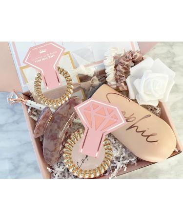 6 PACK Champagne Bridesmaid Hair Ties - Bachelorette Party Favors & Proposal Gifts - Buy Online on GoSupps.com