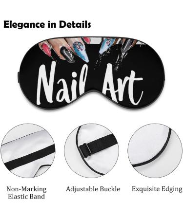 Shop Nail Art Therapist Soft Sleep Mask - Adjustable Eye Cover for Ultimate Light Blockage | Perfect for Women & Men - Buy Online on GoSupps.com