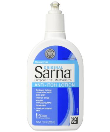 Sarna Original Anti-Itch Lotion for Dry Skin, Insect Bites, Sunburn, Poison Ivy/Oak/Sumac, 7.5 Fl Oz (Pack of 1)