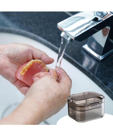 Portable Denture Box & Retainer Carrier - Travel Holder for Cleaning | Black Proton Pet Holder - Buy Online on GoSupps.com