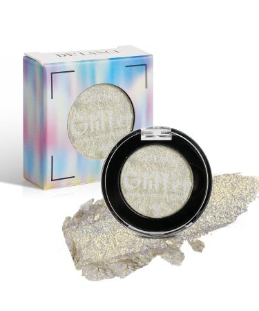 DE'LANCI Korean Eyeshadow  High Pigment Glitter Eyeshadow  Long Last Shimmer Gold Eyeshadow  Waterproof Sweat-Proof Metallic Eyeshadows  Sparkle Eye Shadow Eye Makeup  Vegan & Cruelty-Free  Gold White Pearl Yellow 2A