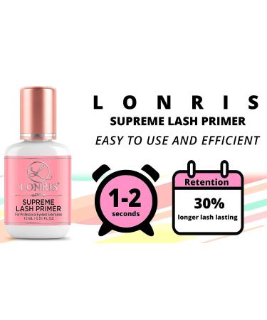 Lonris Eyelash Extension Primer - 15ml Cleanser for Better Retention & Adhesive Bonding Power - Pre-treatment for Semi-Permanent Extensions - Buy Online on GoSupps.com